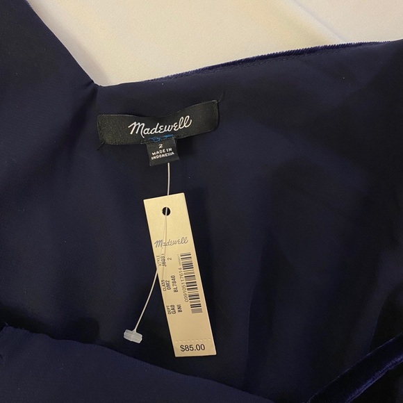 NWT madewell velvet top - Picture 2 of 5
